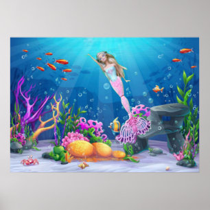 Famous Mermaid Poster