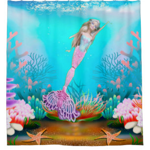 Famous Mermaid Shower Curtain