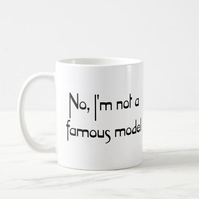 famous model coffee mug (Left)