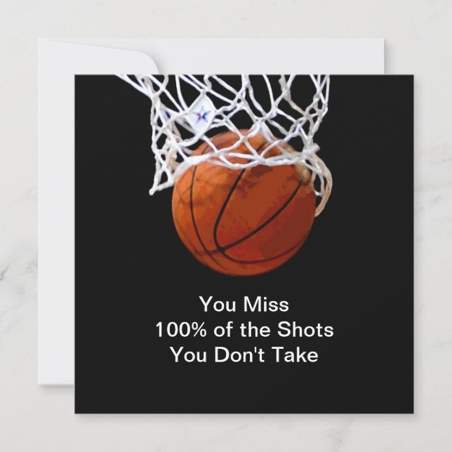 Famous Motivational Quote Basketball (Front)