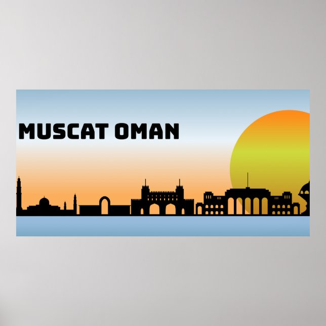 Famous Muscat Oman Poster (Front)
