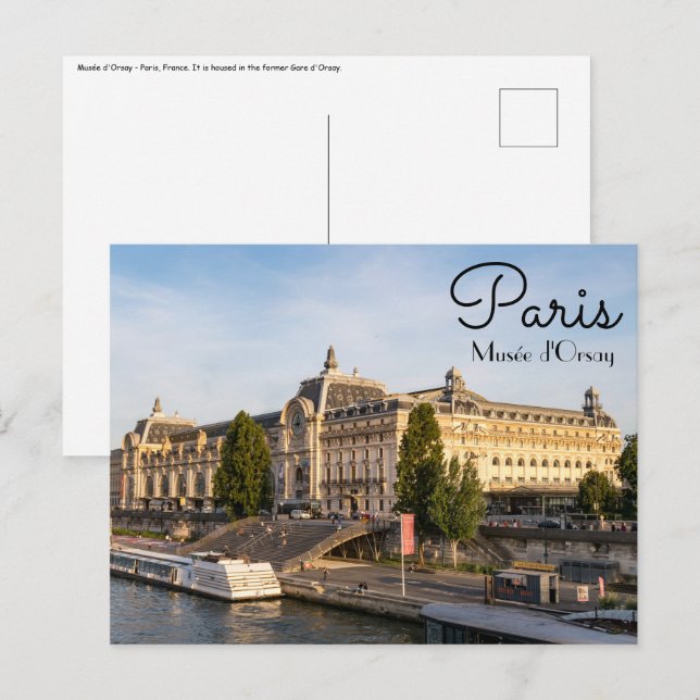 Famous Musée d'Orsay - Paris, France, Europe Postcard (Front/Back)