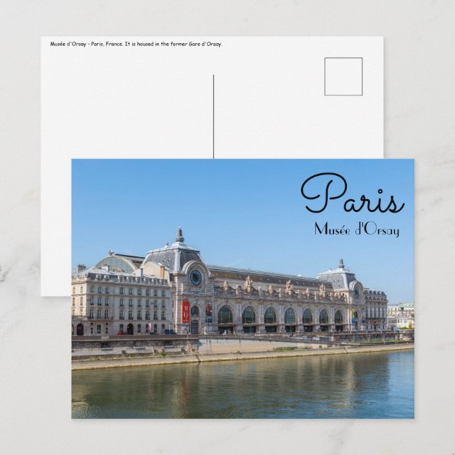Famous Musée d'Orsay - Paris, France, Europe Postcard (Front/Back)