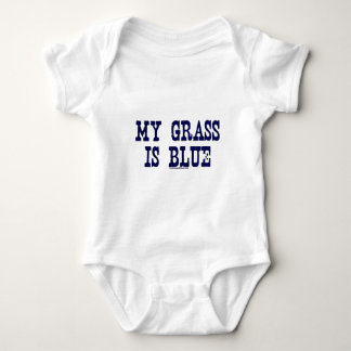 Famous My Grass Is Blue Baby Bodysuit