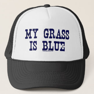 Famous My Grass Is Blue Trucker Hat