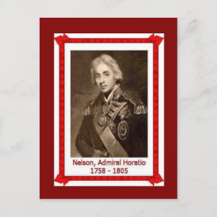Famous people,Admiral Horatio Nelson 1758-1805 Postcard