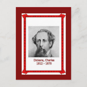 Famous people, Charles Dickens 1812-1870 Postcard