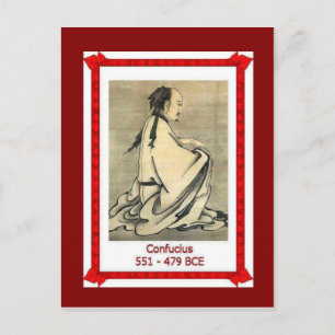 Famous people,Confucius, 551-479BC Postcard