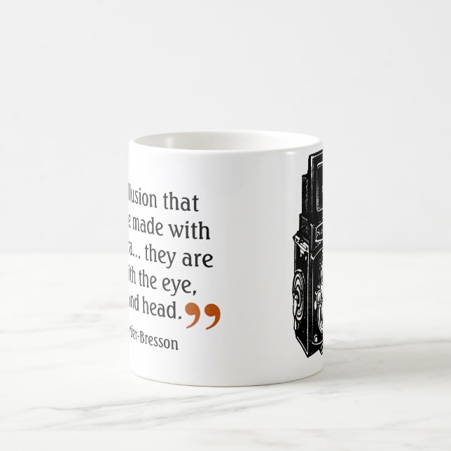 Famous Photographer's Quote 1 Double Lens Camera Coffee Mug (Center)