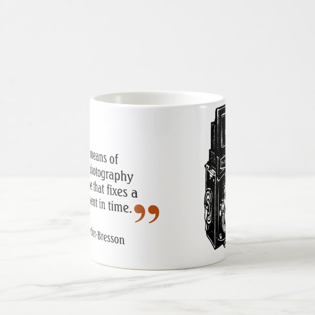 Famous Photographer's Quote 4 Double Lens Camera Coffee Mug (Center)