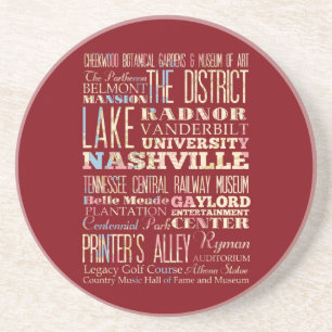Famous Places of Nashville, Tennessee. Coaster