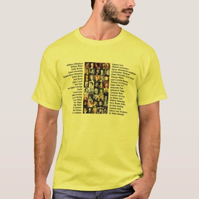 Famous Poets T-Shirt (Front)