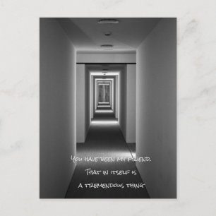 Famous quote: You have been my friend, by EB White Invitation Postcard