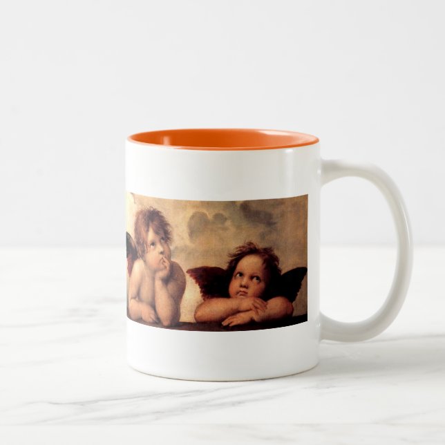 Famous Raphael CHERUBS Painting Image,  Angels Mug (Right)
