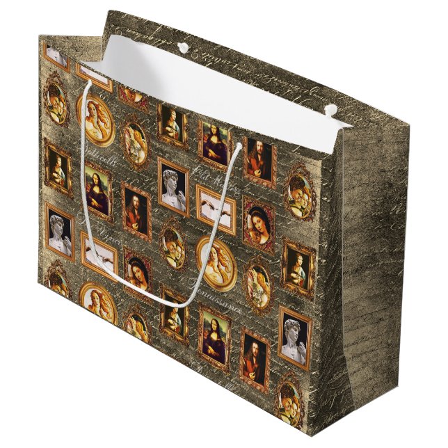 Famous Renaissance Framed Art  Large Gift Bag