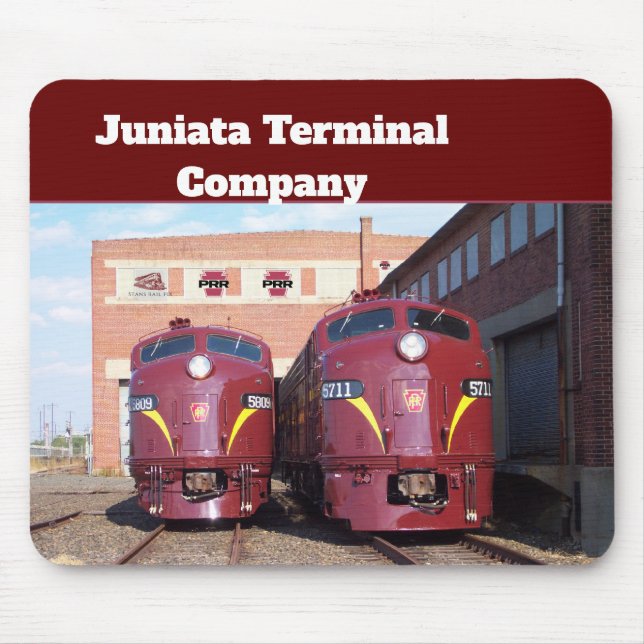 Famous restored Pennsylvania Railroad Locomotives  Mouse Mat (Front)