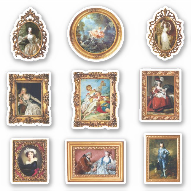 Famous Rococo Art Framed Set Pack (Front)