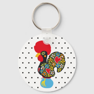 Famous Rooster of Barcelos Nr 06 - Polka Dots Key Ring