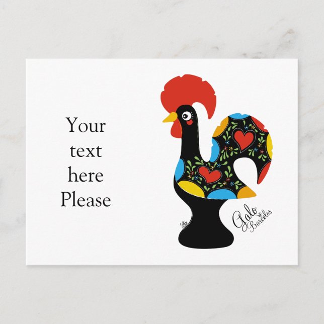 Famous Rooster of Barcelos Nr 09 Postcard (Front)