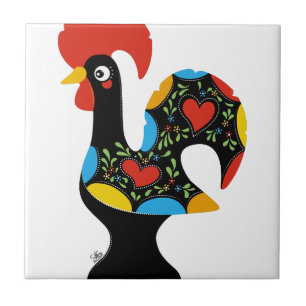 Famous Rooster of Barcelos Nr 09 Tile