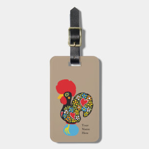 Famous Rooster of Barcelos Portugal Nr. 06 Luggage Tag