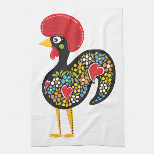 Famous Rooster of Barcelos Portugal Nr. 07 Tea Towel