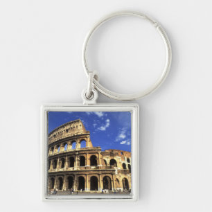 Famous ruins of the Coliseum in Rome Italy Key Ring