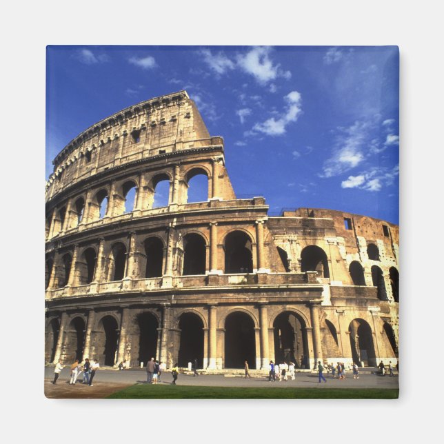 Famous ruins of the Coliseum in Rome Italy Magnet (Front)