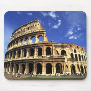 Famous ruins of the Coliseum in Rome Italy Mouse Mat