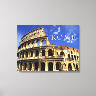 Famous Ruins of the Coliseum Rome Italy Canvas Print