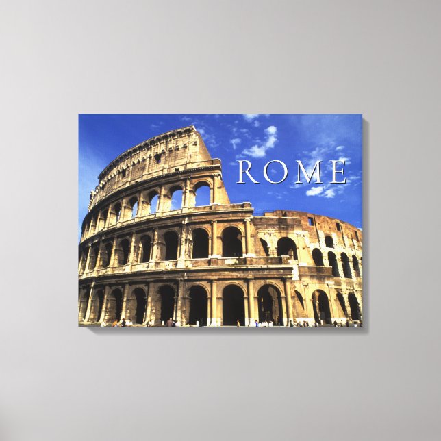Famous Ruins of the Coliseum | Rome Italy Canvas Print (Front)