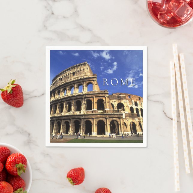Famous Ruins of the Coliseum | Rome Italy Napkin (Insitu)