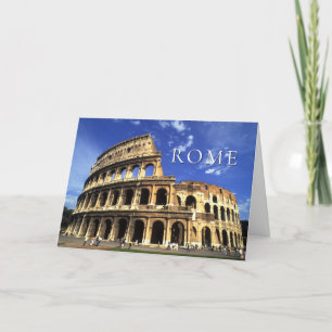 Famous Ruins of the Coliseum Rome Italy Thank You Card
