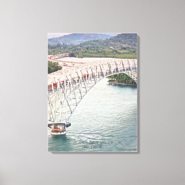 Famous San Juanico Bridge, Ph. -  Canvas Print (Front)