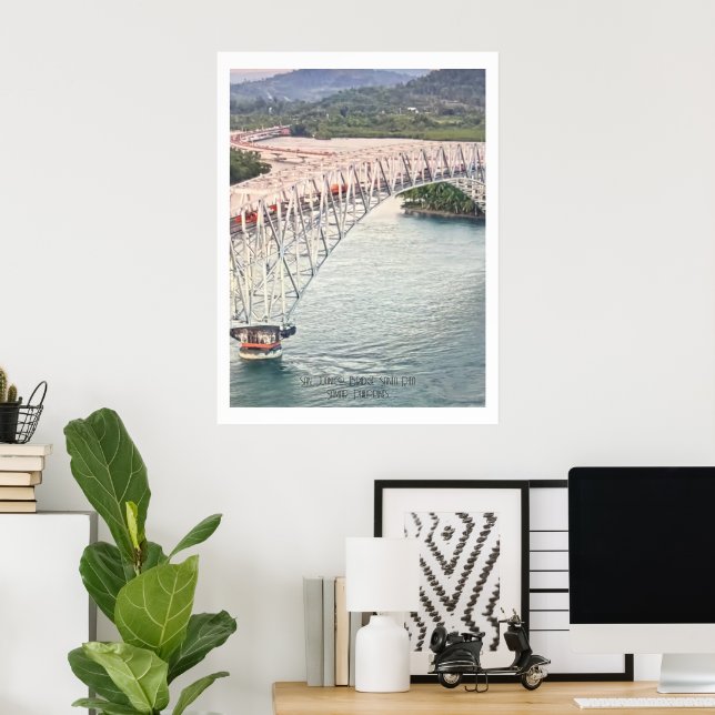Famous San Juanico Bridge, Ph. -  Poster (Home Office)