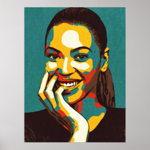 Famous Singer Portrait Modern Wall Art