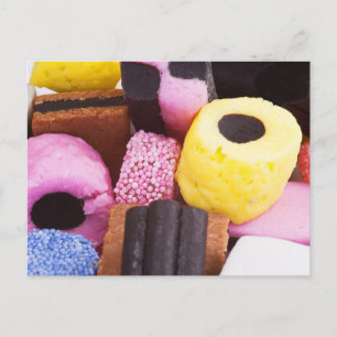 famous sweets of Liquorice Postcard