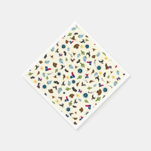 Famous Texas items- the lone star state Napkin