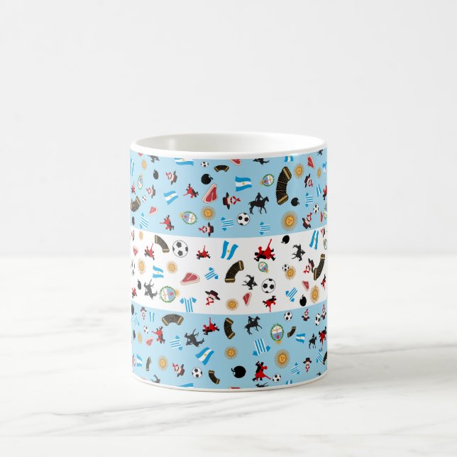 Famous things from Argentina Coffee Mug (Center)