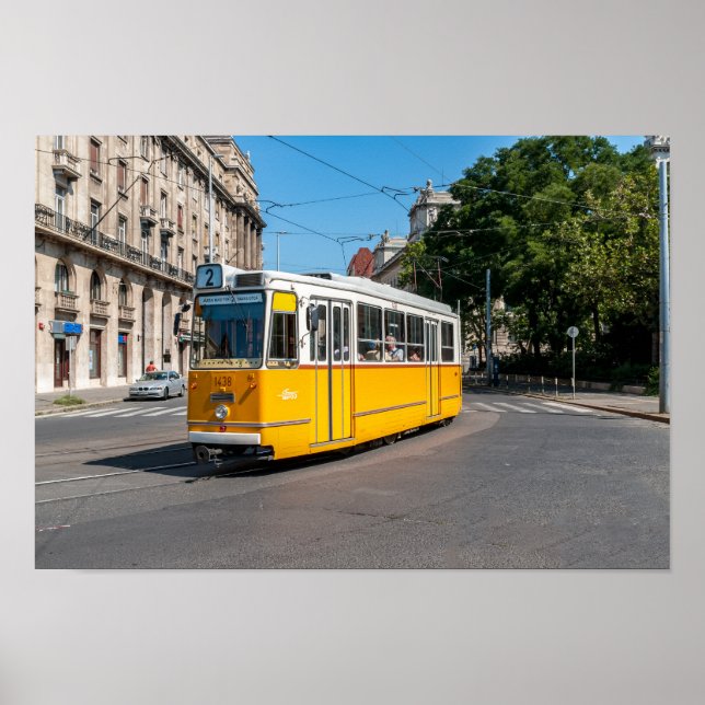 Famous Tramway two in Budapest, Hungary Poster (Front)