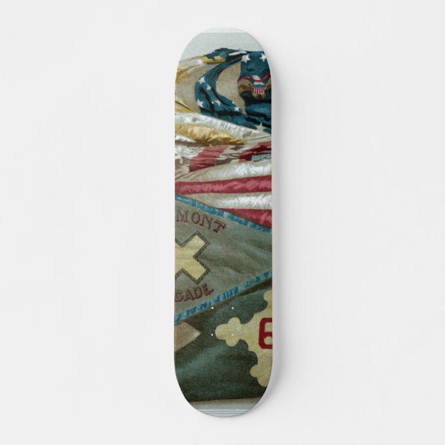 Famous Union Battle Flags - Plate 1 - Skateboard (Front)