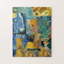 Famous Van Gogh Masterpiece Collage