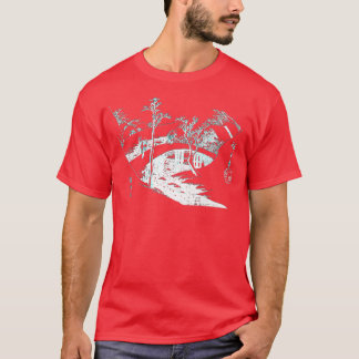 Famous Vintage Fine Art Bridge Snow by Hiroshige S T-Shirt