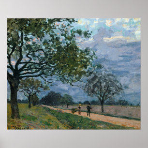 Famous Visual Arts Alfred Sisley the Road from Ver Poster