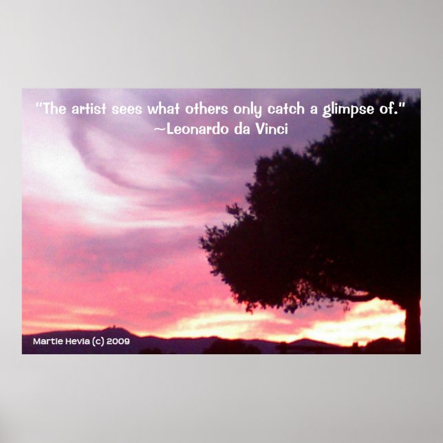 Famous Words: Tree - da Vinci - Poster (Front)