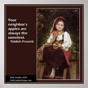 Famous Yiddish Saying & Graphic Poster