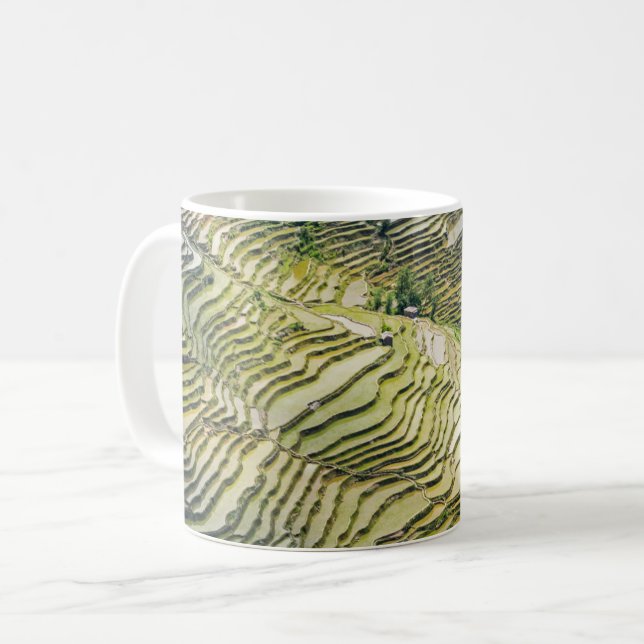 Famous yuanyang Rice Terraces - Yunnan, China Coffee Mug (Front Left)