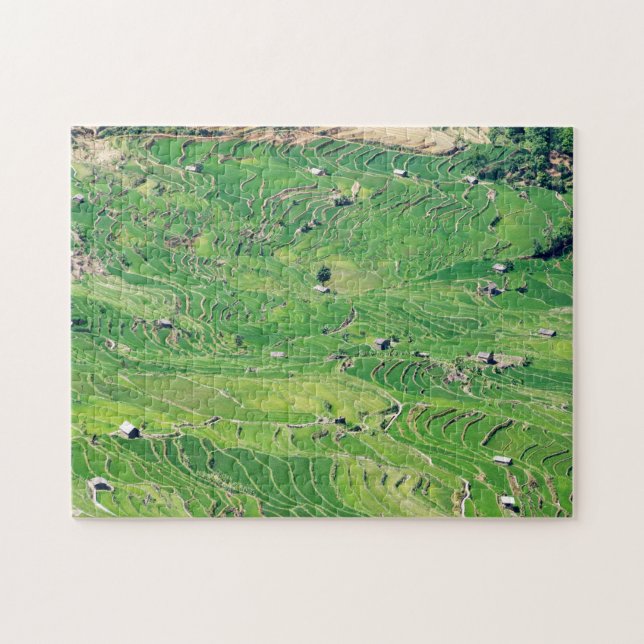 Famous yuanyang Rice Terraces - Yunnan, China Jigsaw Puzzle (Horizontal)