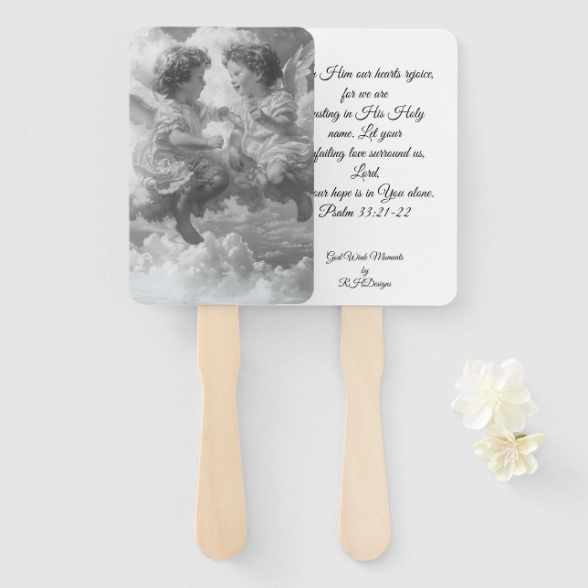 Fan 2 Cherubs in Heaven  (Front and Back)