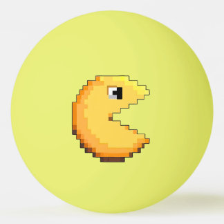 fan art PacMan tribute yellow pixel art Ping Pong Ball